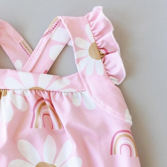 Mila & Rose You Are My Sunshine Ruffle Strappy Romper - Picture 3 of 4